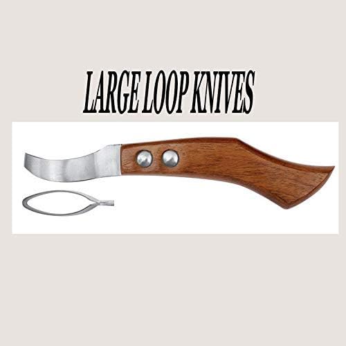 Loop Hoof Knife Wodden Grip Handle