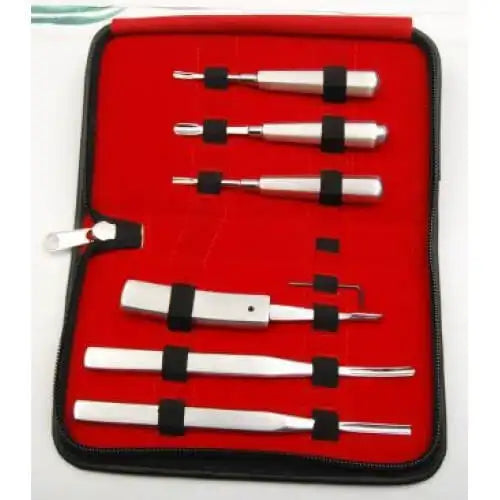 Elevator Set of 6 – Professional Veterinary & Equine Dental Elevators Kit for Tooth Extraction & Oral Surgery