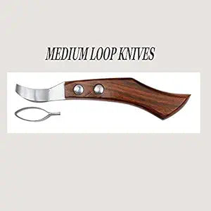 Loop Hoof Knife Wodden Grip Handle