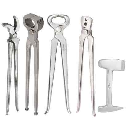 5-Piece Farrier Hoof Trimming & Shoeing Tool Kit