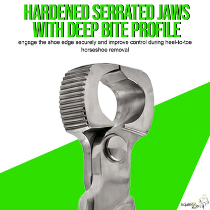 14” Professional Farrier Shoe Puller & Spreader 2-in-1 Tool with Side Teeth Design