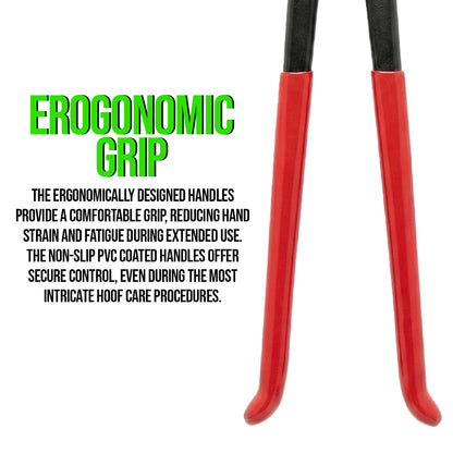 12 Inch Black Hoof Nipper-PVC covered handles