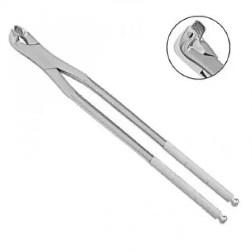 Concave Long Jaw Joint Molar Forceps – Professional Equine Veterinary Dental Extraction Tool for Horse Molars