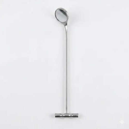 25D Inclined Dental Mirror – Professional Veterinary & Equine Dental Inspection Tool with Angled Reflective Head