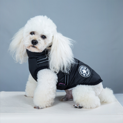 Pet Clothes Autumn Winter Flleece Dog Coats Harness Integrated Cotton Waterproof Dog Winter Coats