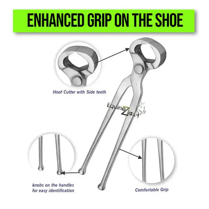12" Side teeth Farrier Shoe Puller And Spreader 2 in 1