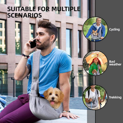Cotton Comfortable Dog Bag Pet Out Crossbody Shoulder Bag&nbsp;