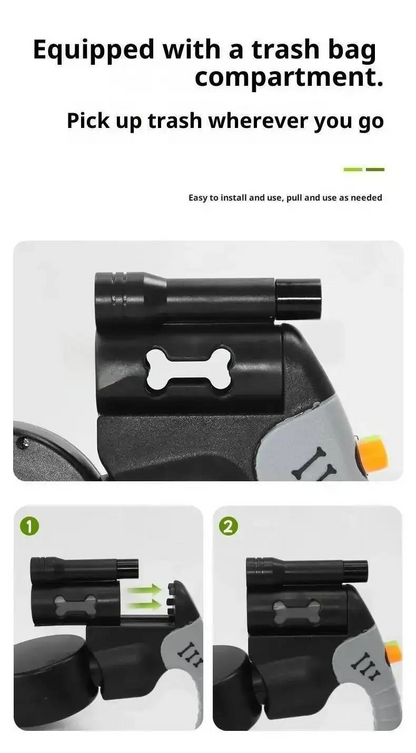 Auto Retractable Double-Headed Dog Leash 3M Rope for 2 Dogs with LED Flashlight 360 Degree Dual Traction Rope Pet Supplies