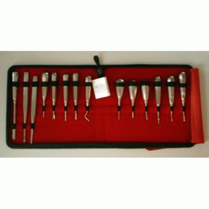 Elevator Set of 14 – Professional Veterinary & Equine Dental Elevators Kit for Tooth Extraction Procedures