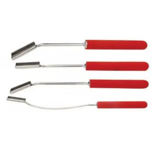 Red Handle Equine Dental Float Set of 4 – Professional Horse Teeth Floating Tools Kit