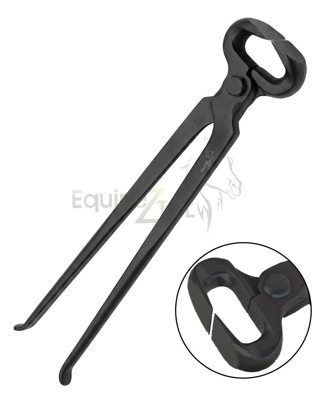 15 Inch Hoof Nipper – Black Coated Heavy Duty Farrier Tool for Horse Hoof Trimming & Professional Use