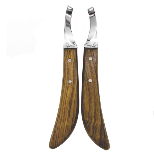 Wooden Handle Hoof Knife – Professional Farrier Tool for Horse Hoof Trimming, Cleaning & Hoof Care
