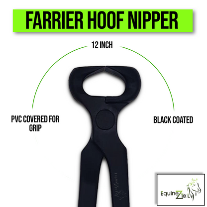 12 Inch Black Hoof Nipper-PVC covered handles