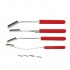 Set of 4 Equine Dental Float RASPS Down UP Straight with Red Foam Grip